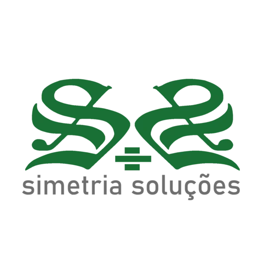 logotipo serralheria simetria soluções
